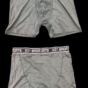 New Men's Performance Boxer Briefs - Grey -S